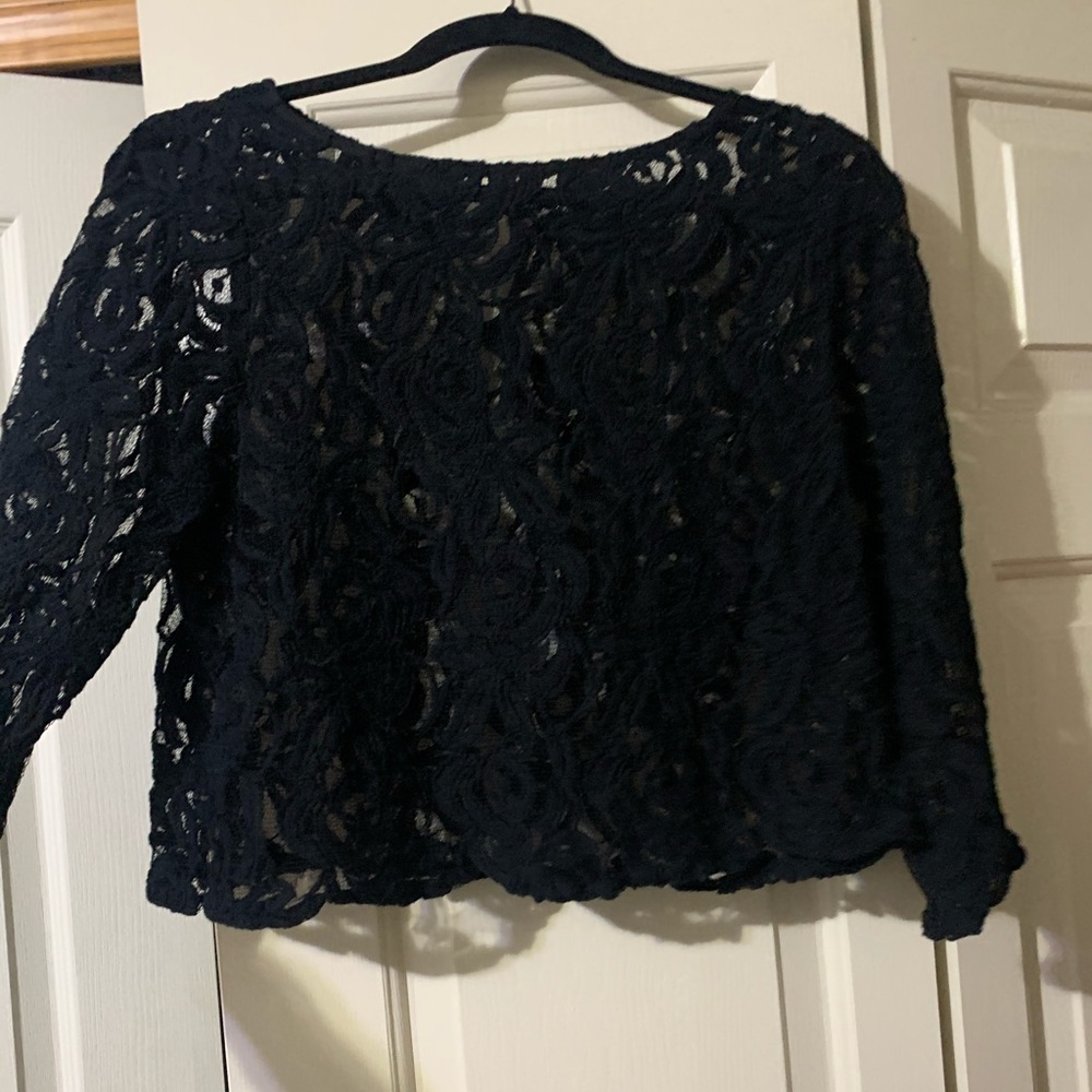 Black floral top